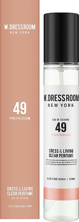 W.Dressroom Dress & Living Clear Perfume No.49 Peach Blossom - Парфюмированный спрей для одежды и дома — фото N2