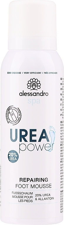 Відновлювальний мус для ніг - Alessandro International Spa Repairing Foot Mousse 15 % Urea — фото N1