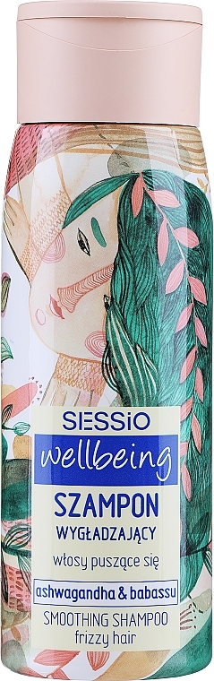 Розгладжувальний шампунь для волосся - Sessio Wellbeing Smoothing Shampoo Frizzy Hair — фото N1