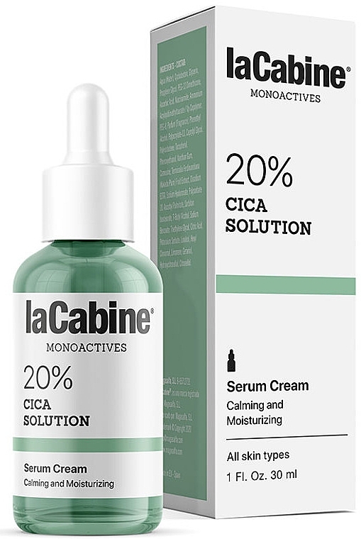 Крем-сироватка для обличчя - La Cabine Monoactives 20% CICA Solution Serum Cream — фото N1