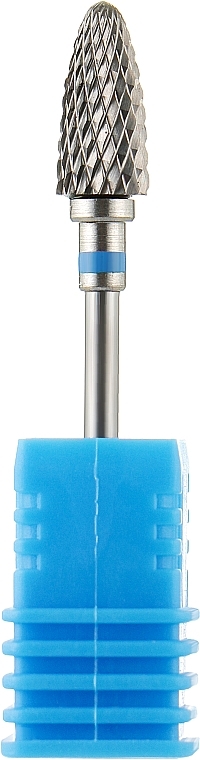 Фреза твердосплавна "Кукурудза" 092 02/500 350/274 190 060, 6 мм, синя - Nail Drill — фото N1