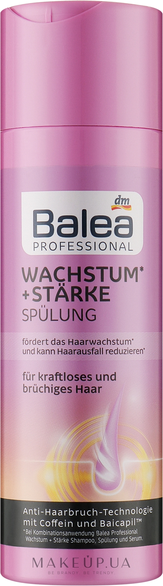 Профессиональный кондиционер для ослабленных волос "Рост и сила" - Balea Professional Wachstum+Starke — фото 200ml