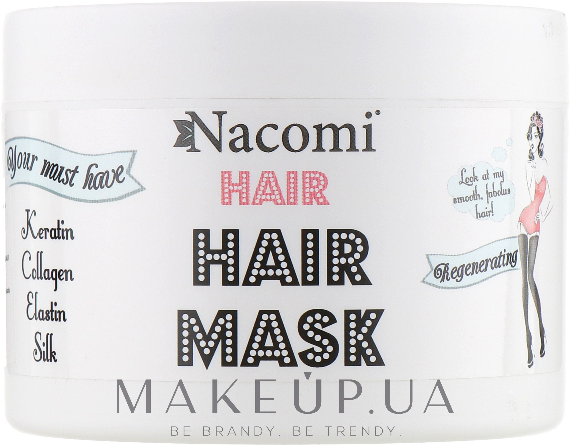 Регенеруюча маска для волосся - Nacomi Regenerating Hair Mask — фото 200ml