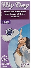 Парфумерія, косметика Прокладки жіночі при нетриманні, 28 шт - My Day Lady Ultra Mini Protecteurs Absorbants