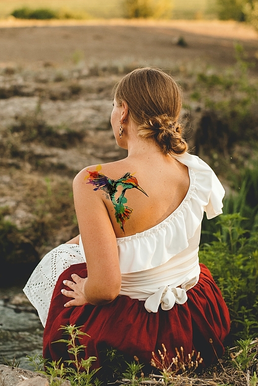 Временное тату "Радужный колибри" - Ne Tattoo — фото N3