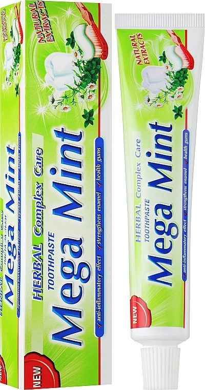 Зубна паста - Sts Cosmetics Mega Mint Herbal Natural Extracts — фото N2