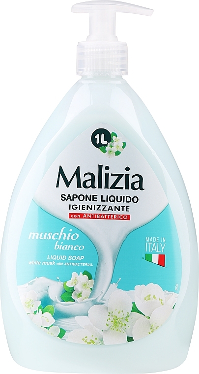Жидкое мыло "Белый мускус" - Malizia Liquid Soap Musk White — фото N3