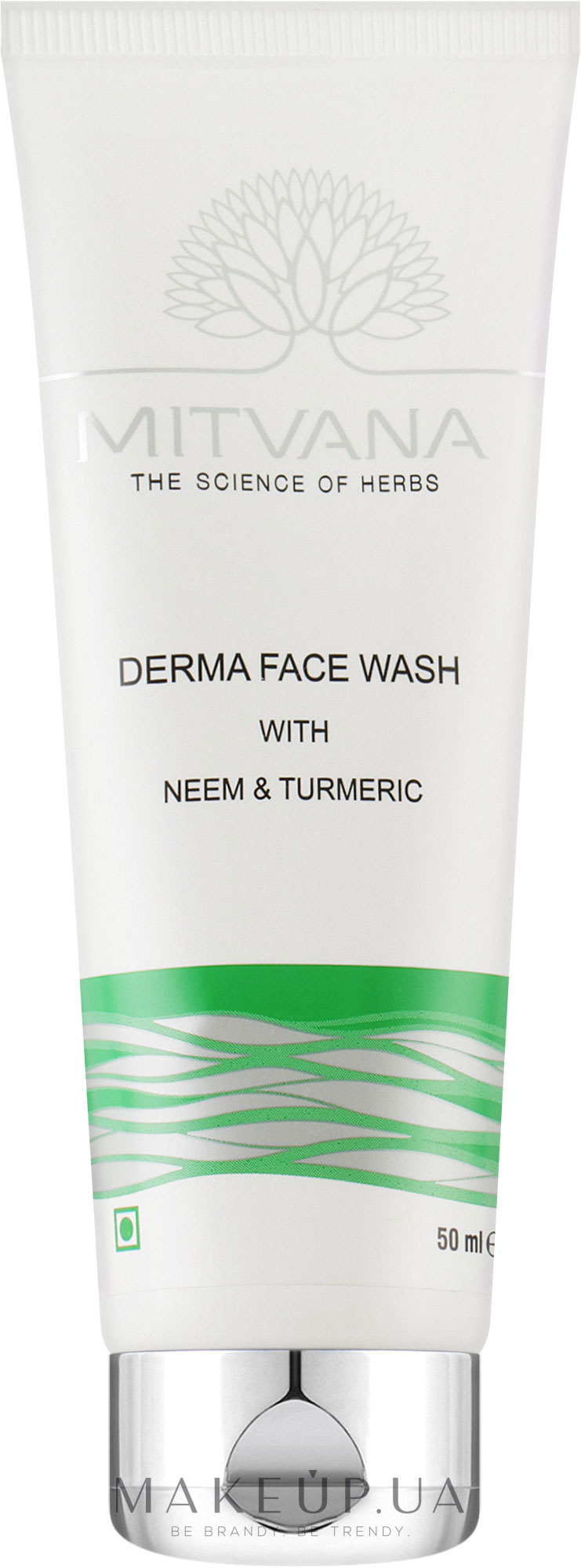 Средство для умывания с нимом и куркумой - Mitvana Derma Face Wash With Neem And Turmeric  — фото 50ml