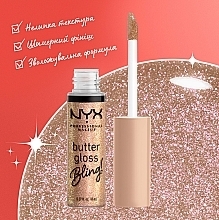 Зволожуючий блиск для губ - NYX Professional Makeup Butter Gloss Bling — фото N5
