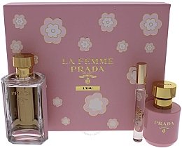 Духи, Парфюмерия, косметика Prada La Femme L’Eau - Набор (edt/100ml +b/lot/100ml + edt/mini/10ml)