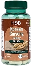 Пищевая добавка "Корейский женьшень", 1500 мг - Holland & Barrett Korean Ginseng 1500 mg — фото N1