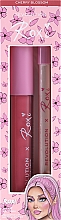 Духи, Парфюмерия, косметика Набор - Makeup Revolution x Roxi Cherry Blossom Lip Set (lip/pencil/1g + lip/gloss/3ml)