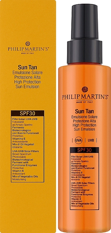 Солнцезащитная эмульсия SPF30 - Philip Martin's Sun Tan SPF 30 — фото N2