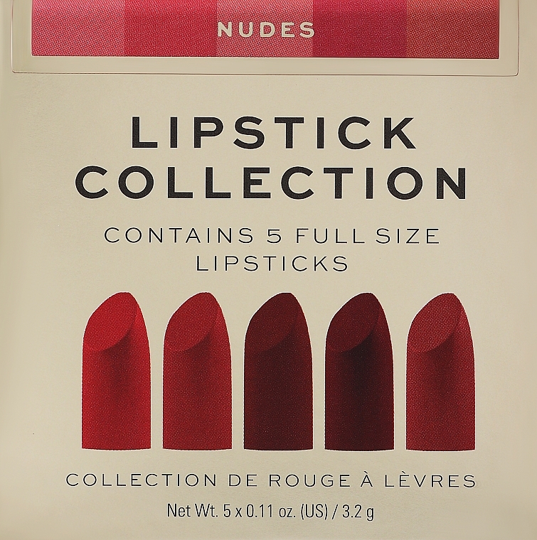 Набір з 5 помад для губ - Revolution Pro Lipstick Collection Nudes — фото N1