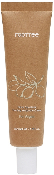 Крем для лица укрепляющий с оливковым скваланом - Rootree Olive Squalane Firming Ampoule Cream — фото N1
