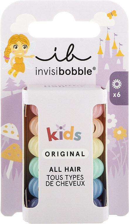 Набір резинок для волосся, 6 шт. - Invisibobble Kids Original Take Me To Candyland — фото N1