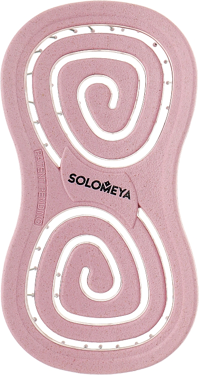 Рухлива біощітка для волосся "Світло-рожева", міні - Solomeya Detangling Bio Hair Brush Light Pink Mini — фото N2