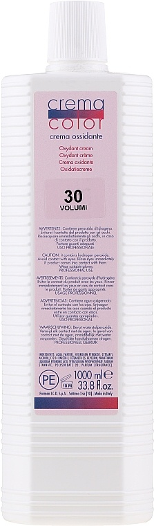 Кремоподібний оксидант 30vol - vitality's Crema Color — фото N1