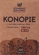 Парфумерія, косметика Харчова добавка "Коноплі" - Kombinat Konopny CBD 1000 mg