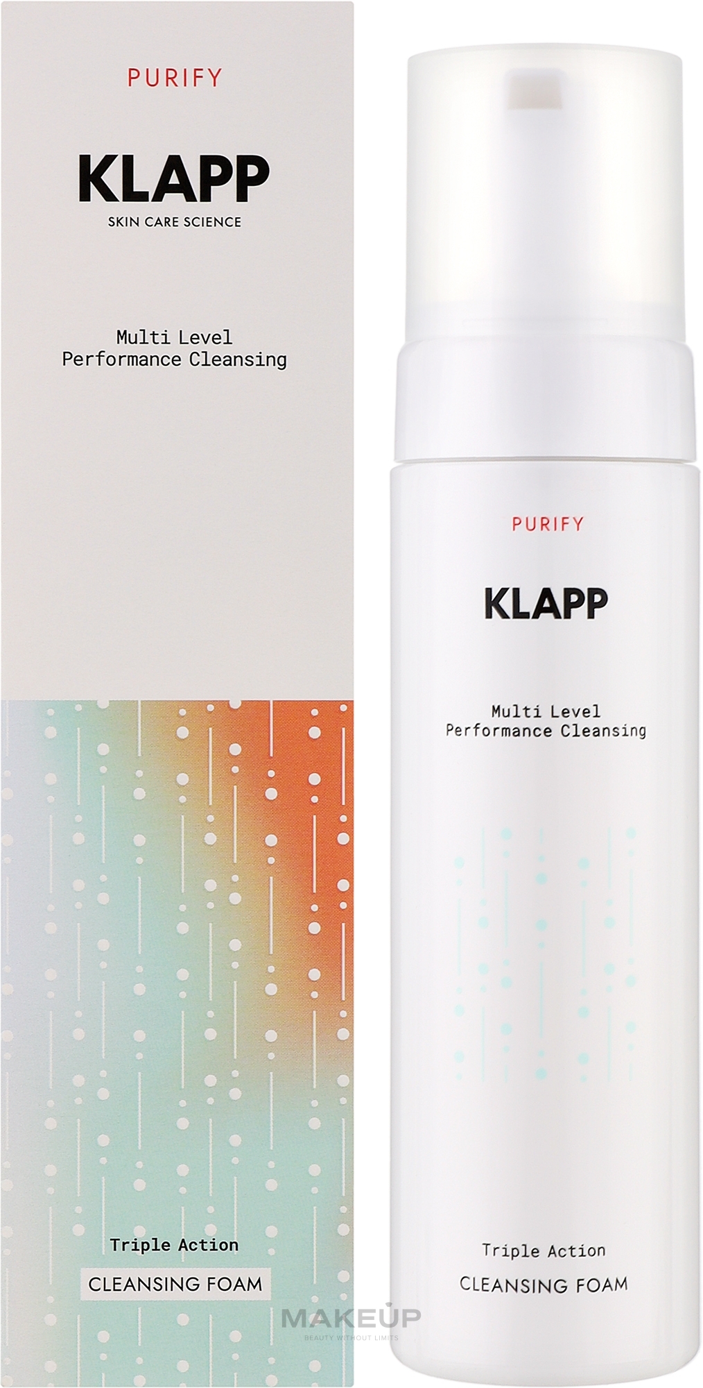 Очищающая пенка тройного действия - Klapp Multi Level Performance Purify Cleansing Foam — фото 200ml