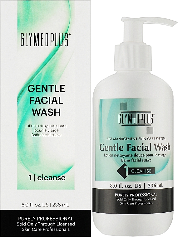 Нежная эмульсия для умывания, с гликолевой кислотой - GlyMed Plus Gentle Facial Wash — фото N3