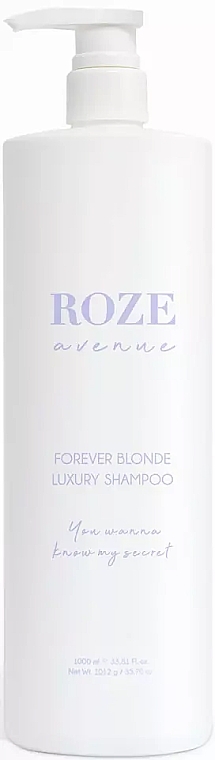 Шампунь для світлого волосся, проти жовтизни - Roze Avenue Forever Blonde Luxury Shampoo — фото N4