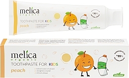 Парфумерія, косметика Дитяча зубна паста "Персик" - Melica Organic Toothpaste For Kids Peach *