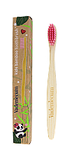 Парфумерія, косметика Дитяча бамбукова зубна щітка, рожева - Vademecum Kids Bamboo Toothbrush