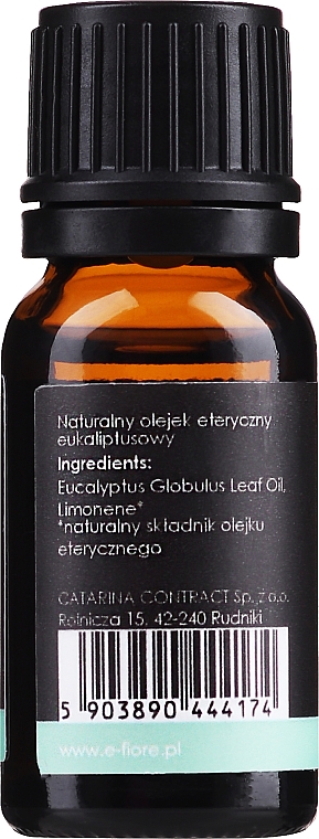 Натуральна ефірна олія "Евкаліпт" - E-Fiore Eucalyptus Natural Essential Oil — фото N2