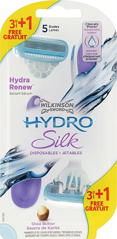 Одноразовые станки для бритья, 4 шт - Wilkinson Sword Hydro Silk