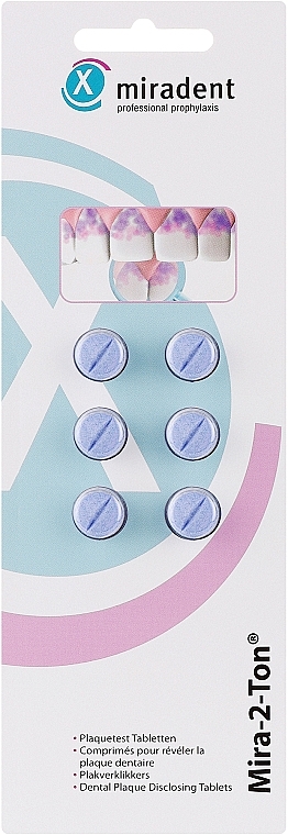 Таблетки для визначення зубного нальоту - Miradent Mira-2-Ton — фото N1