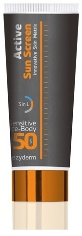 Увлажняющий крем для лица и тела - Frezyderm Active Sun Screen Sensitive Face/Body Spf50+ — фото N1
