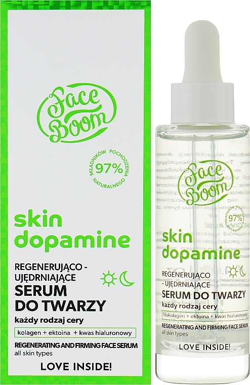 Регенерувальна і зміцнювальна сироватка для обличчя - FaceBoom Skin Dopamine Regenerating And Firming Face Serum — фото N2