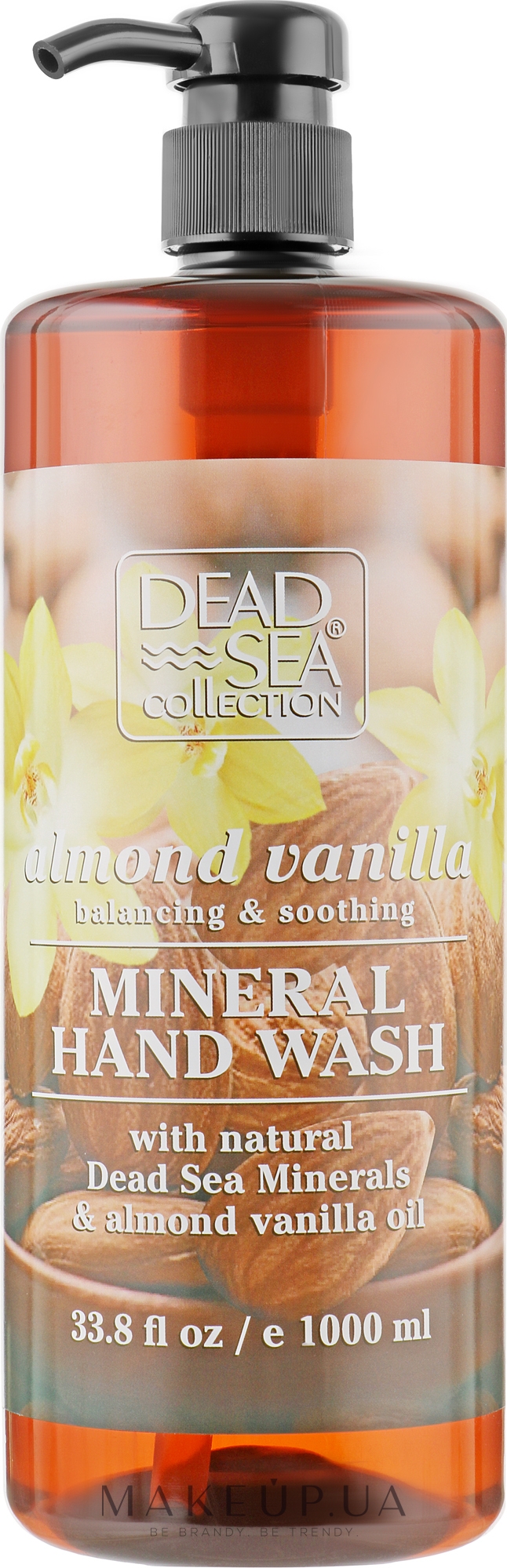Рідке мило з мінералами Мертвого моря, олією мигдалю та ванілі - Dead Sea Collection Almond Vanila&Dead Sea Minerals Hand Soap — фото 1000ml