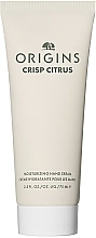 Духи, Парфюмерия, косметика Крем для рук увлажняющий с цитрусом - Origins Crisp Citrus Moisturizing Hand Cream