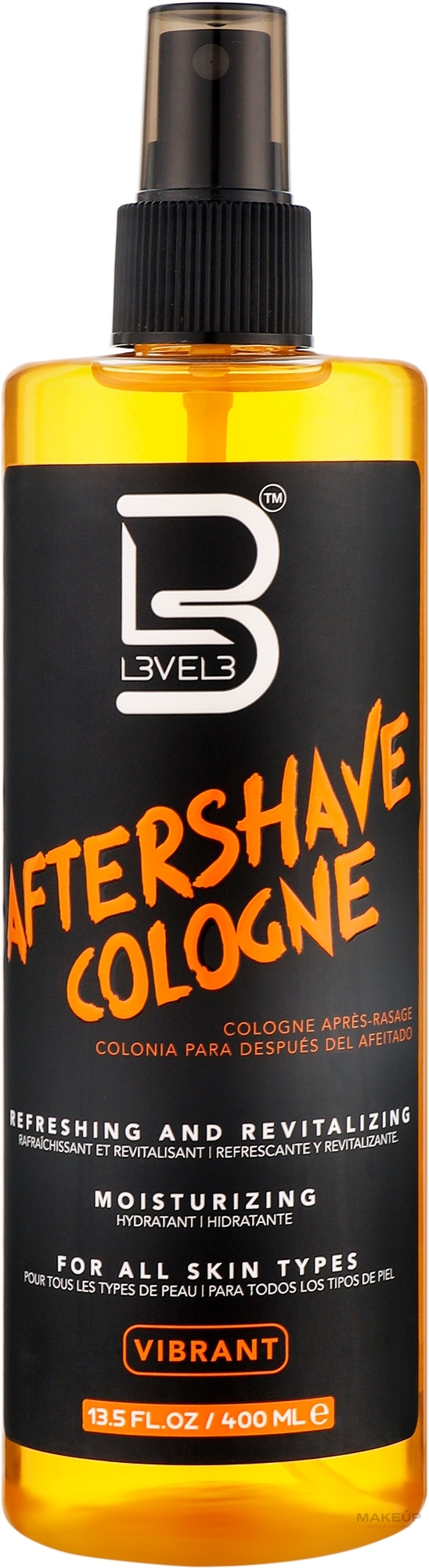 Одеколон после бритья - Level3 Aftershave Cologne Vibrant — фото 400ml