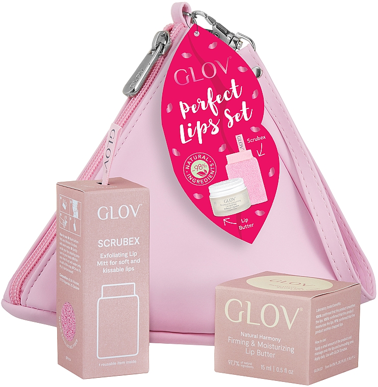 Набор - Glov Perfect Lips Kit (accessories/1pc + lip/oil/15ml + bag/1pc) — фото N1