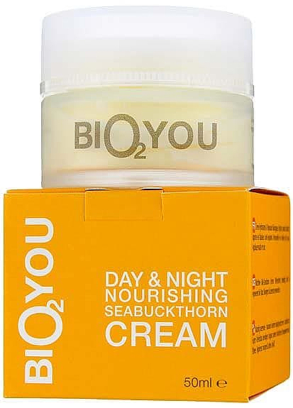 Живильний обліпиховий крем для обличчя - Bio2You Day-Night Seabuckthorn Cream — фото N1