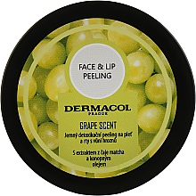 Скраб для лица и губ "Виноград" - Dermacol Face & Lip Peeling Grape Scent Peeling — фото N1