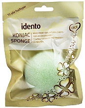 Духи, Парфюмерия, косметика Натуральный спонж для лица - Idento Konjac Half Ball Face Sponge Green Tea