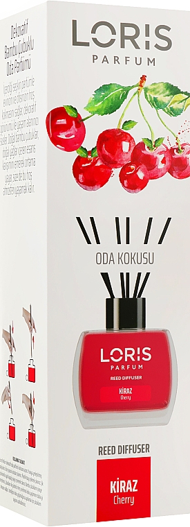 Аромадиффузор "Вишня" - Loris Parfum Exclusive Cherry Reed Diffuser — фото N1