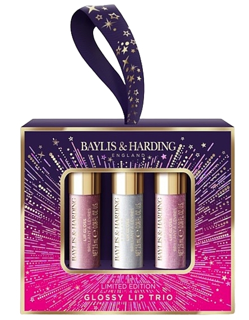 Набір - Baylis & Harding Moonlight Fig Glossy Lip Trio (lip/gloss/3x2,5ml) — фото N1