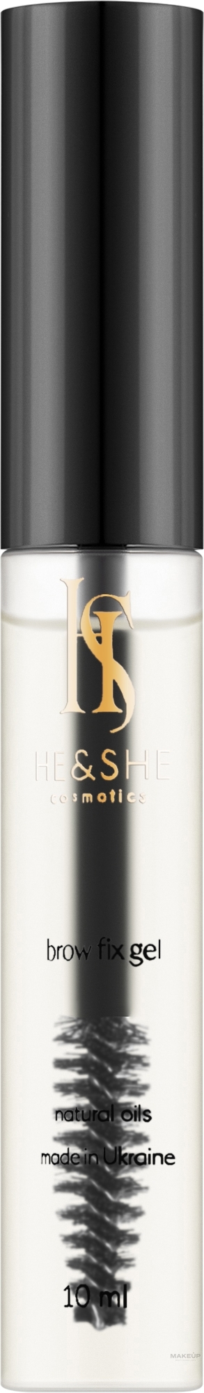 Фиксировочный гель для ресниц и бровей - He&She Cosmetics Brow Fix Gel — фото 10ml