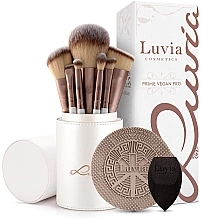 Набор кистей для макияжа, 12 шт - Luvia Cosmetics Prime Vegan Pro Brush Set — фото N1