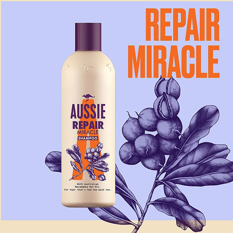 Шампунь для пошкодженого волосся - Aussie Repair Miracle Shampoo — фото N5