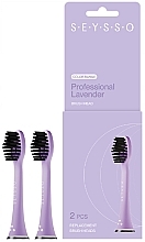 Парфумерія, косметика Насадки для звукової зубної щітки, 2 шт., фіолетові - SEYSSO Color Lavender Professional Replacment Brush Heads