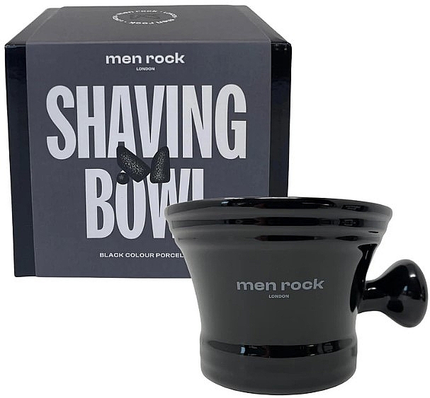 Порцелянова чаша для гоління, чорна - Men Rock Porcelain Shaving Bowl Black — фото N2