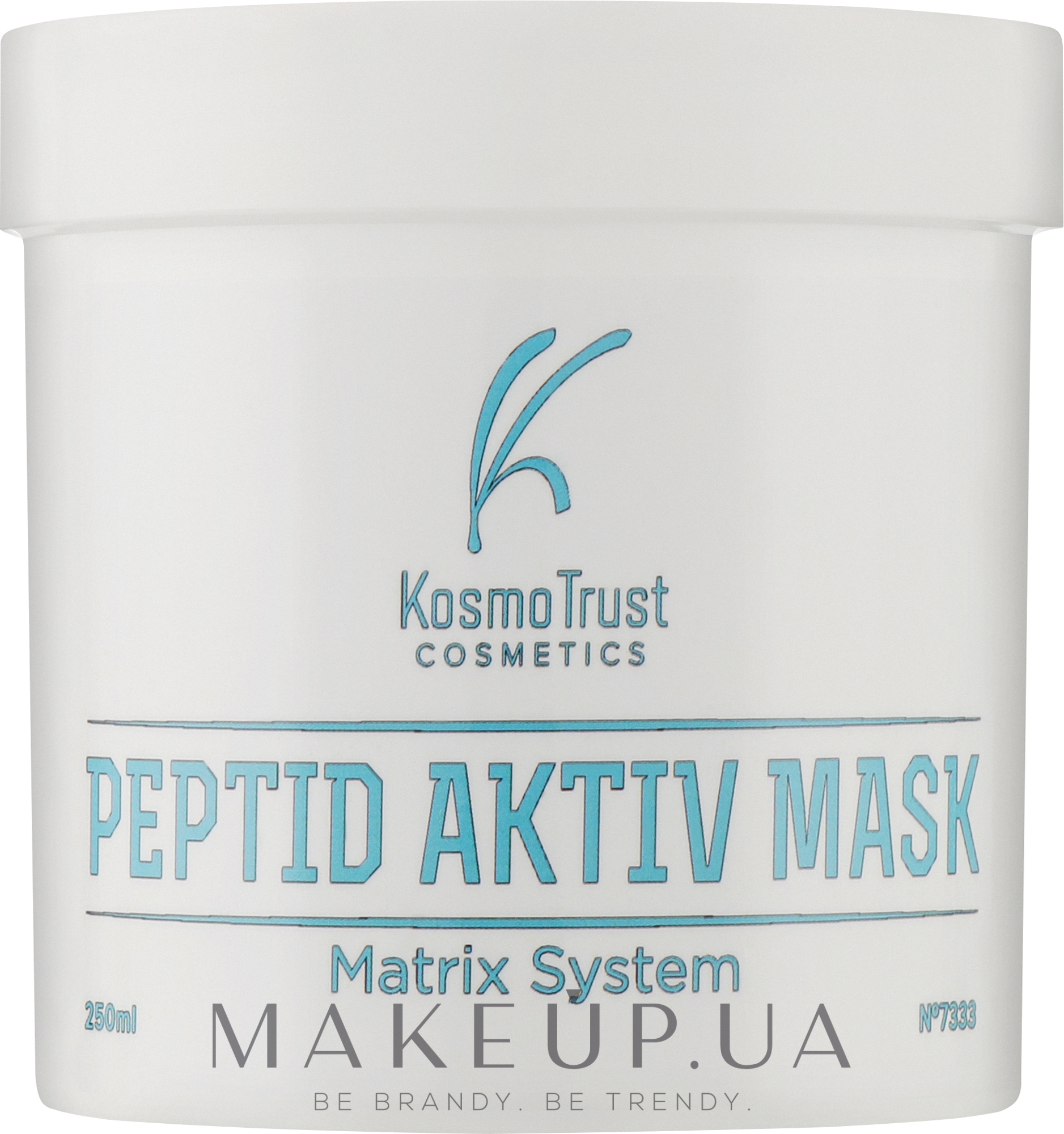 Пептидная осветляющая маска от купероза для восстановления кожи - KosmoTrust Cosmetics Peptid Aktiv Mask — фото 250ml