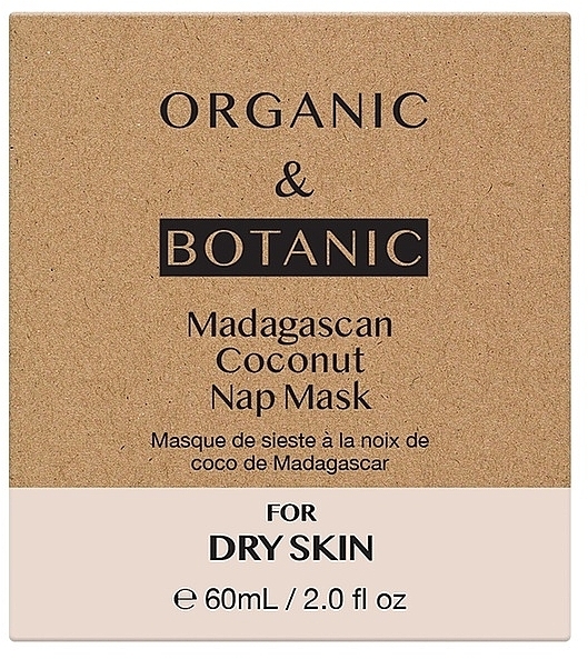 Нічна маска для обличчя - Organic & Botanic Madagascan Coconut Nap Mask — фото N3