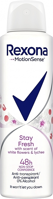 Антиперспірант-спрей "Білі квіти і лічі" - Rexona MotionSense Stay Fresh Antiperspirant Spray